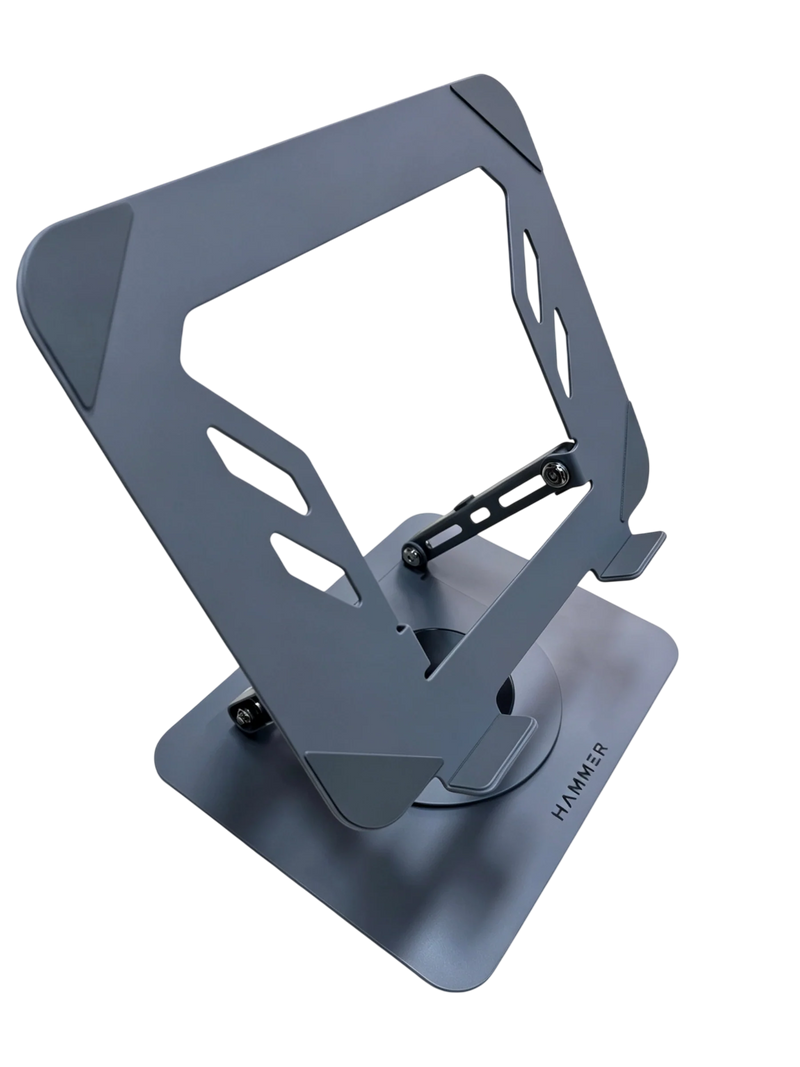 HAMMER Desk Essential LS360 Metal Laptop Stand with 360° Rotation, Height & Angle Adjustable for Laptops & MacBook-4