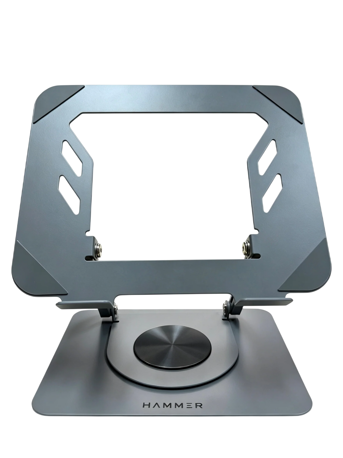 HAMMER Desk Essential LS360 Metal Laptop Stand with 360° Rotation, Height & Angle Adjustable for Laptops & MacBook