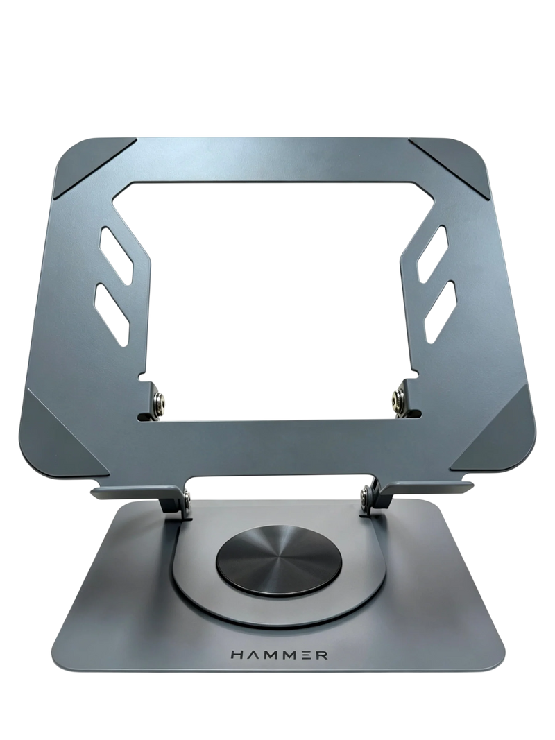 HAMMER Desk Essential LS360 Metal Laptop Stand with 360° Rotation, Height & Angle Adjustable for Laptops & MacBook-1