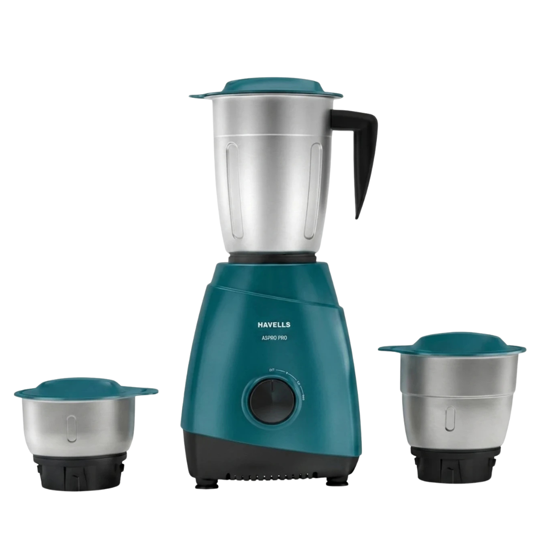 Havells Aspro Pro Mixer Grinder | 500W | 3 Jar