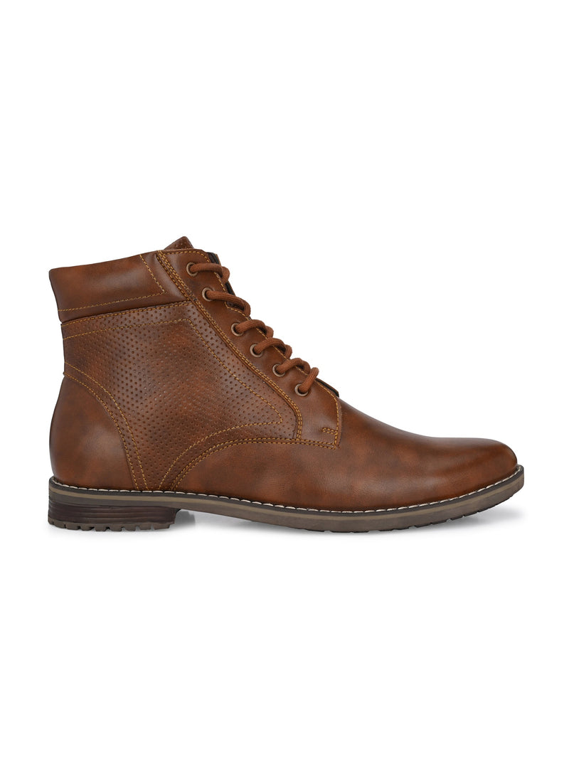 Ankle support casual boots with a sleek design, offering comfort and durability.