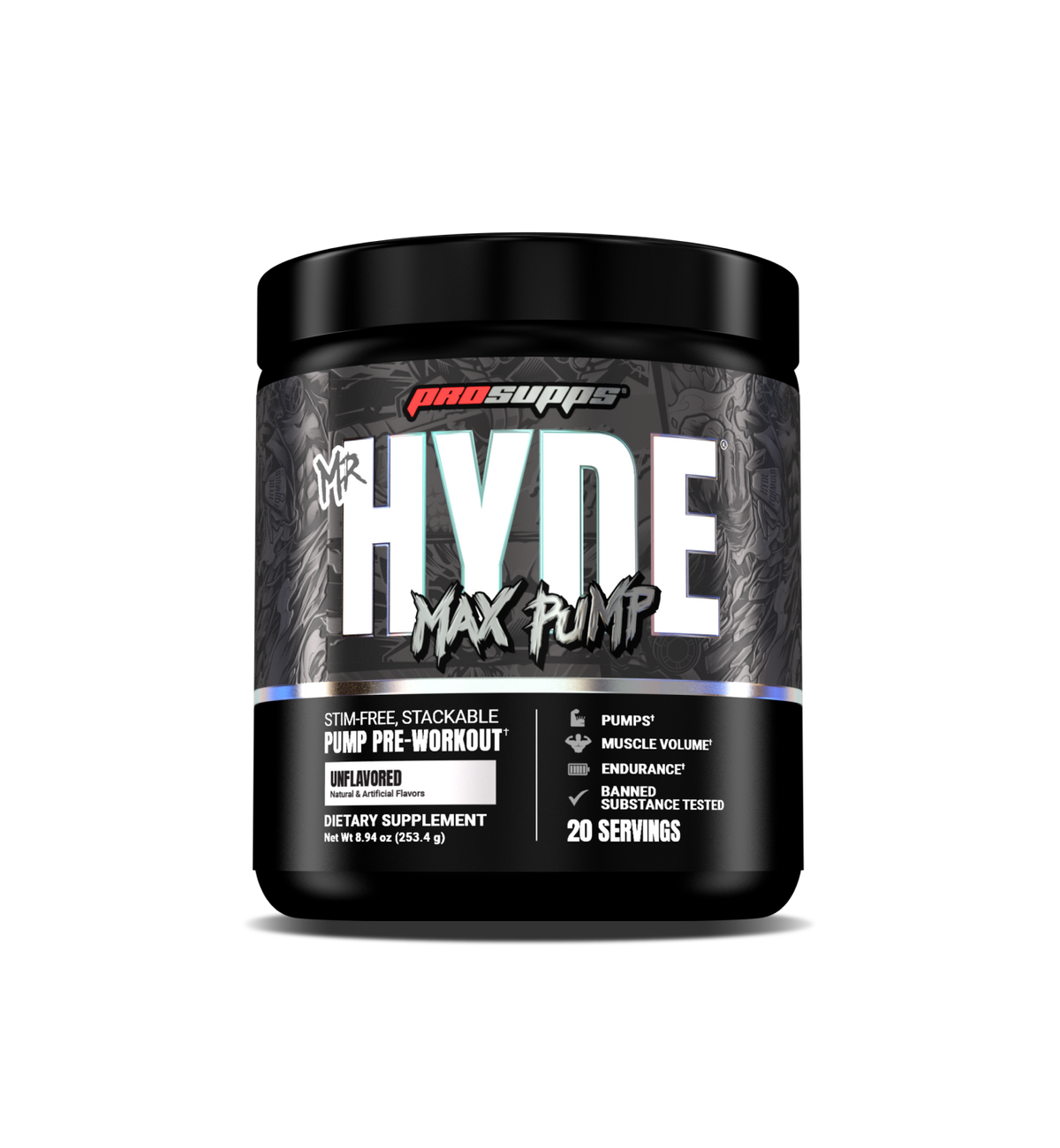 PRO SUPPS HYDE MAX PUMP STIM FREE PRE