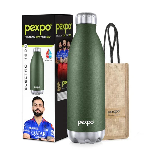 PEXPO ELECTRO UV PRINTED DESIGN BOTTLE (MILITARY GREEN) 2200ML