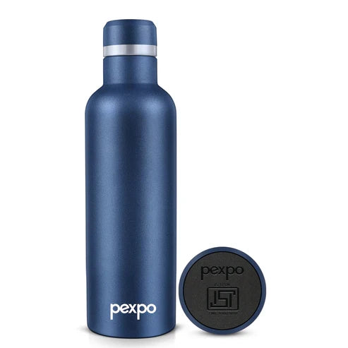 PEXPO ORIO UV PRINTED DESIGN BOTTLE (DENIM BLUE) 750ML