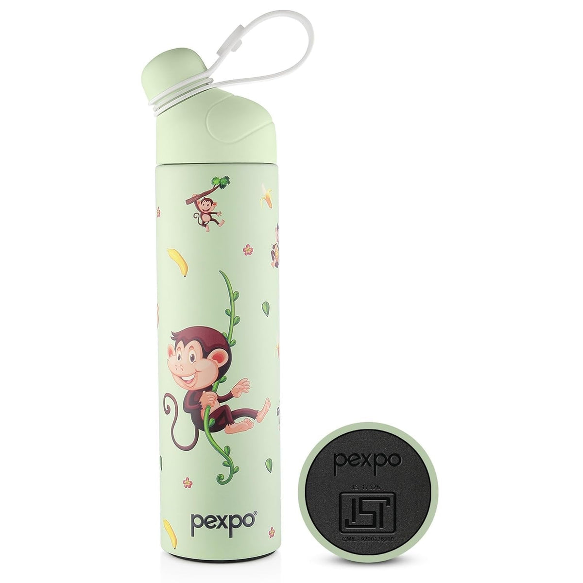 PEXPO PICO MONKEY UV PRINTED DESIGN BOTTLE (GREEN) 500ML
