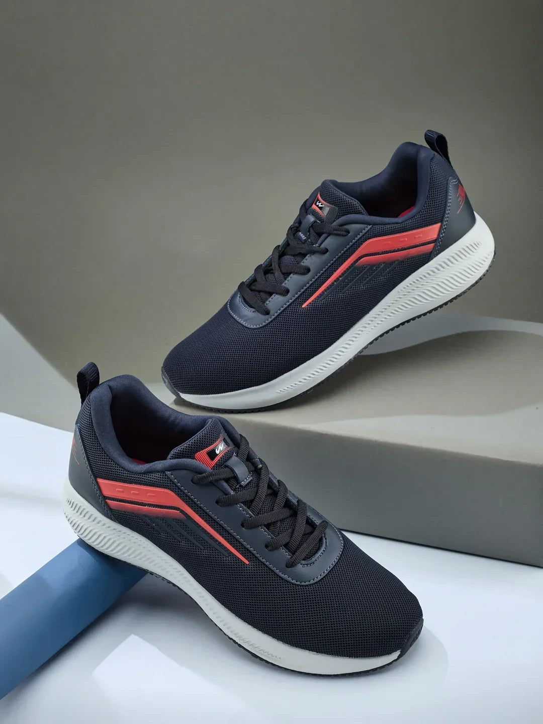 Campus Slay Men's Running Shoes - Navy / Red