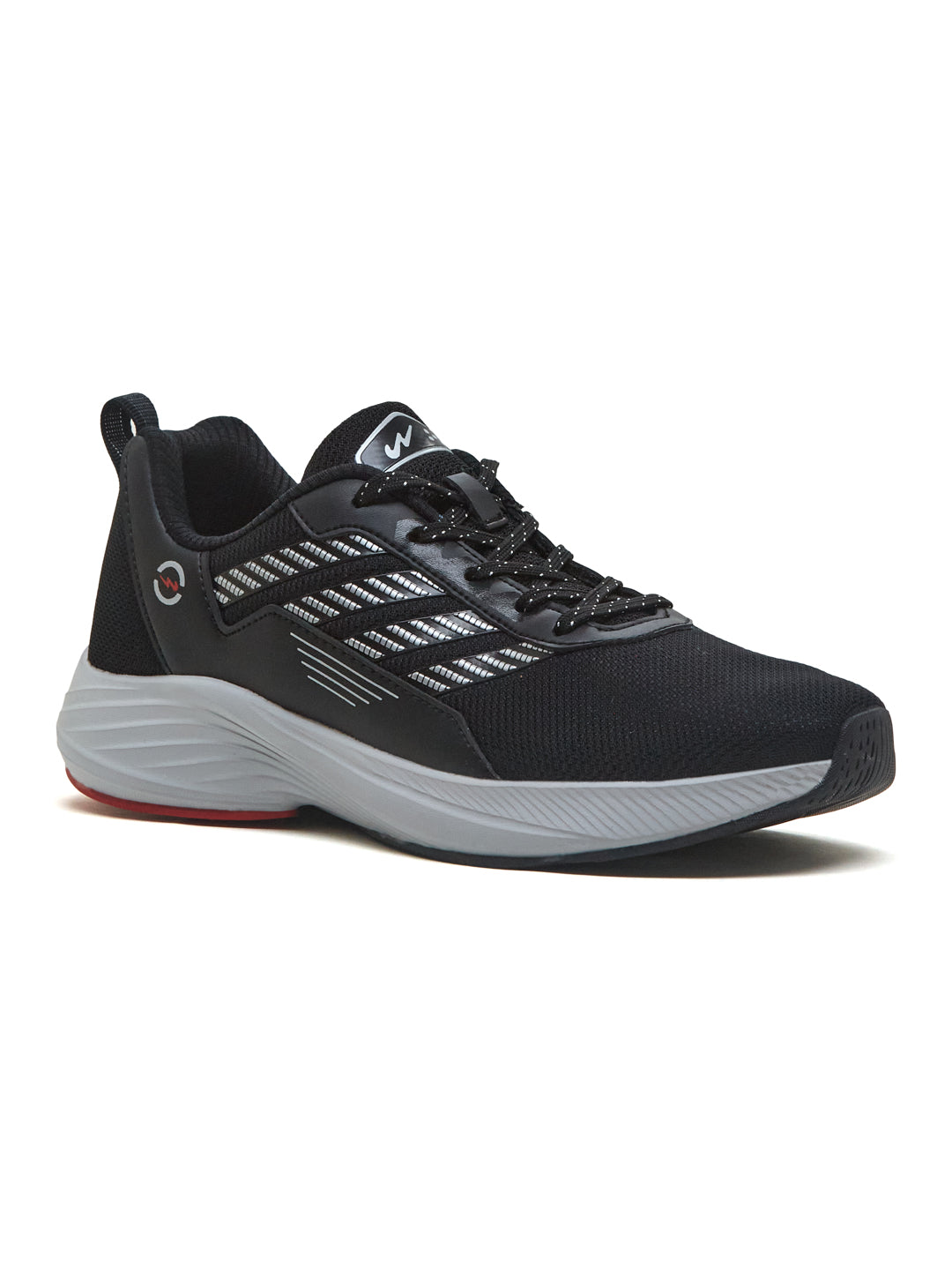 Campus Tester Men's Sports Shoes - Black / Red