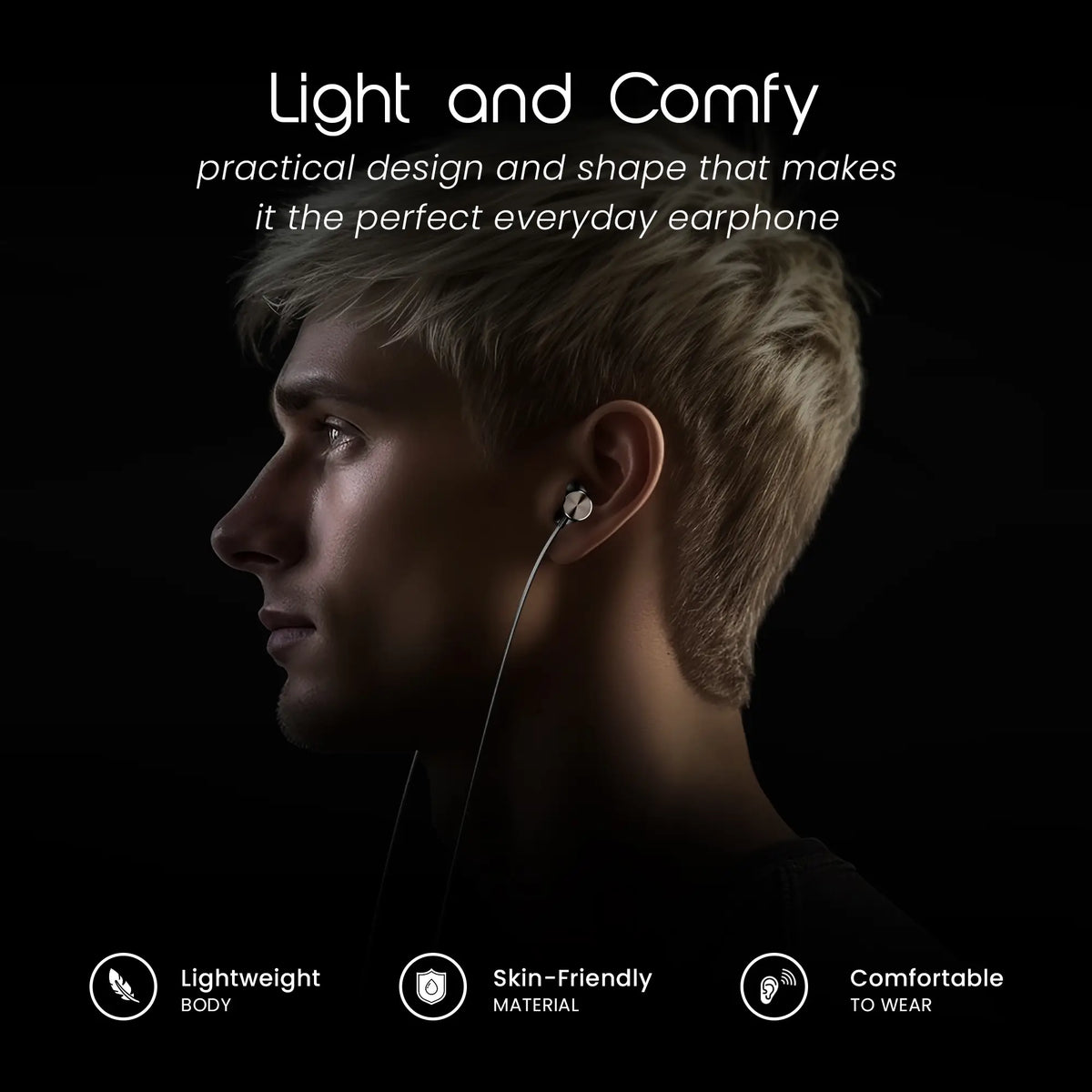 Hammer Nova Universal Type-C Earphones with Metallic Built Earbuds, Powerful Bass & Lightweight-5
