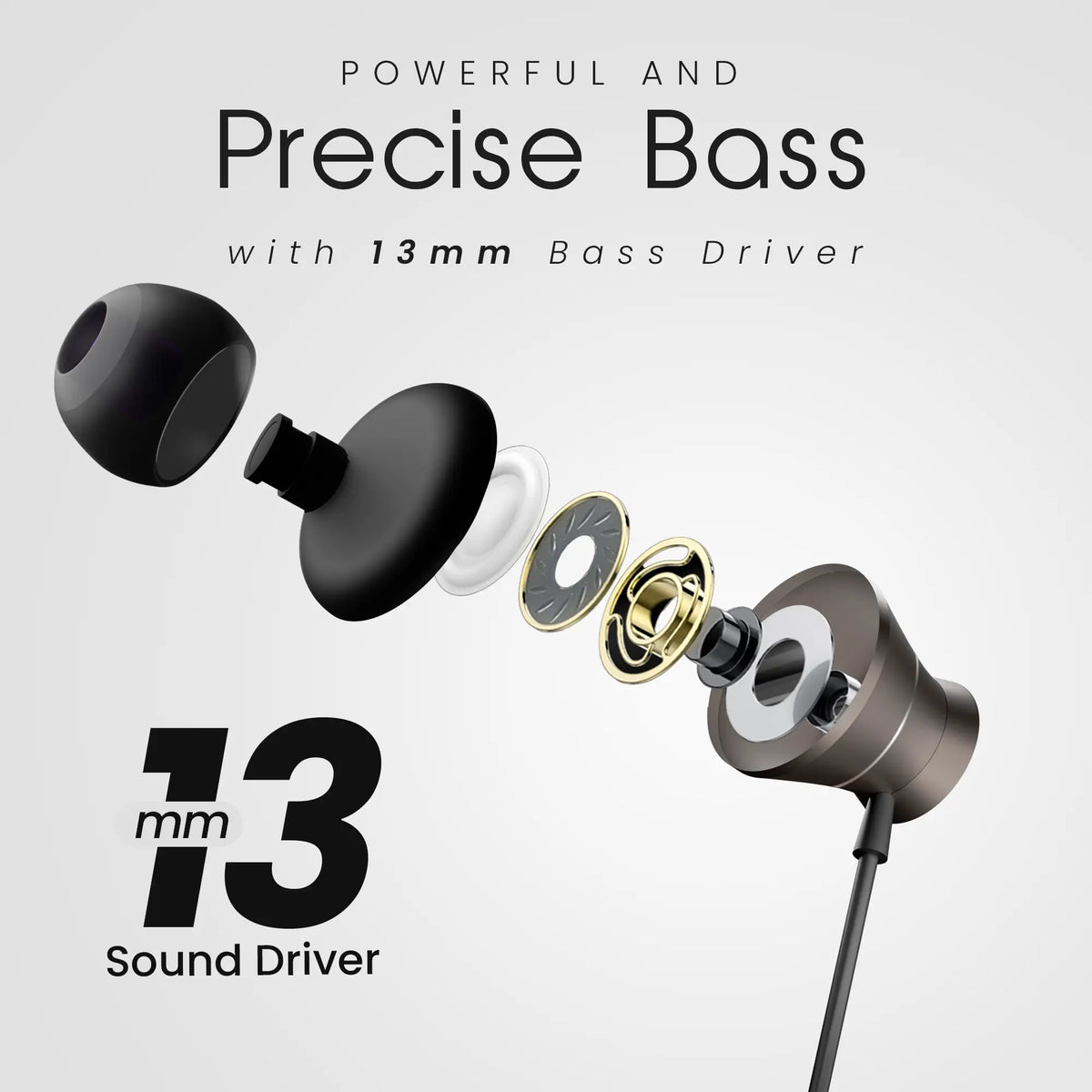 Hammer Nova Universal Type-C Earphones with Metallic Built Earbuds, Powerful Bass & Lightweight-4