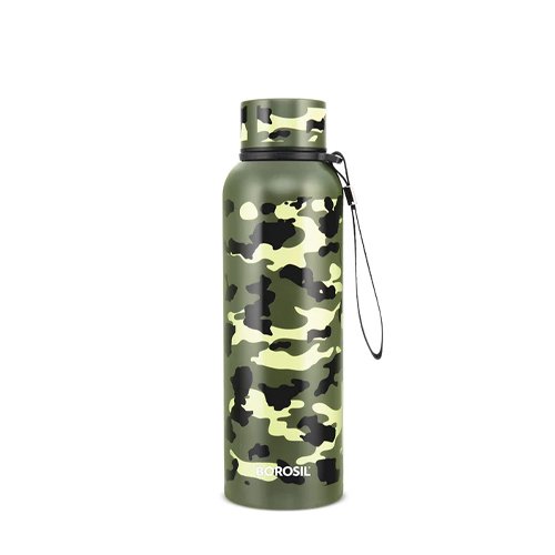 BOROSIL W/B-TREAK 700ML SS (MILITARY)