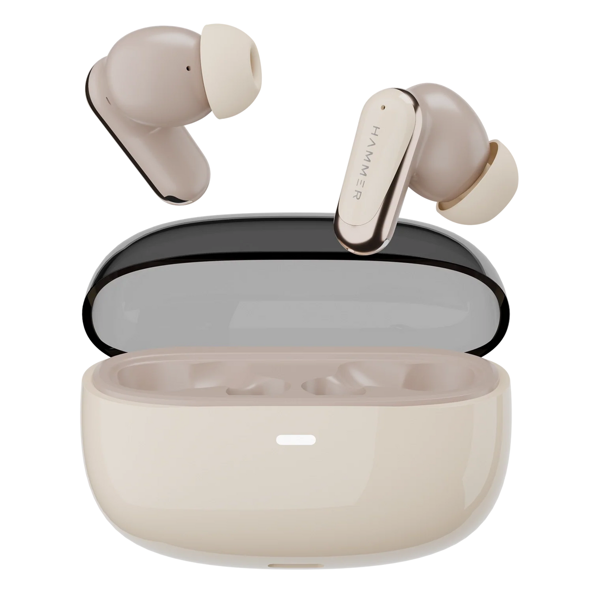Hammer Aura Wireless Ear Buds with 32dB ANC, 4-Mic ENC,50H Playtime