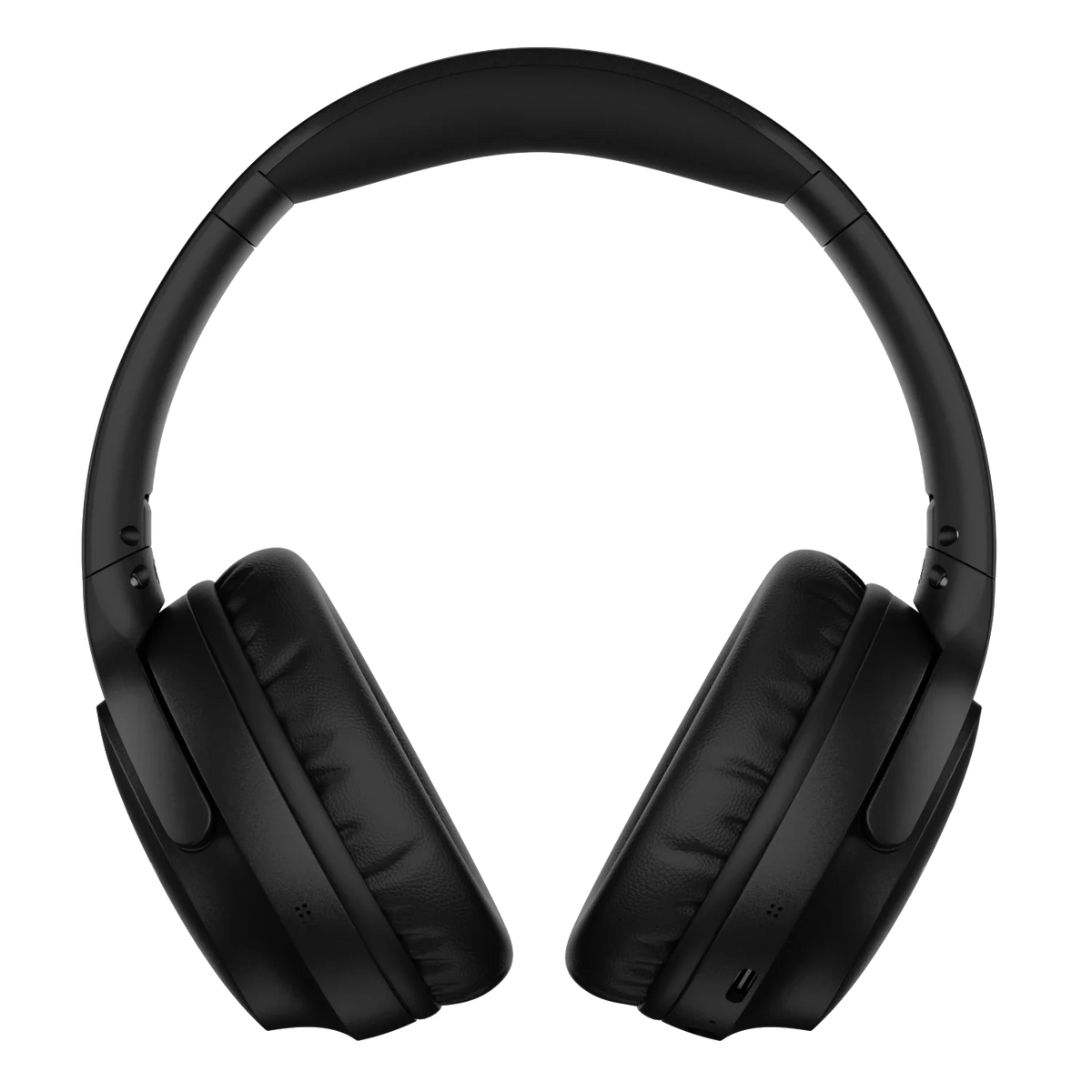Hammer Bash Vivid ANC Wireless Bluetooth Over-Ear Headphones with 23 dB 70h Playtime, Type-C Fast Charging, Foldable Black