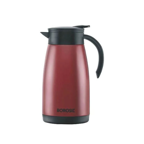 BOROSIL TEA POT-1LTR SS RED