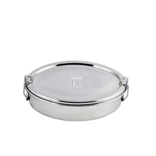 JVL OVAL LUNCH BOX WITH STEEL PLATE SMALL SO1