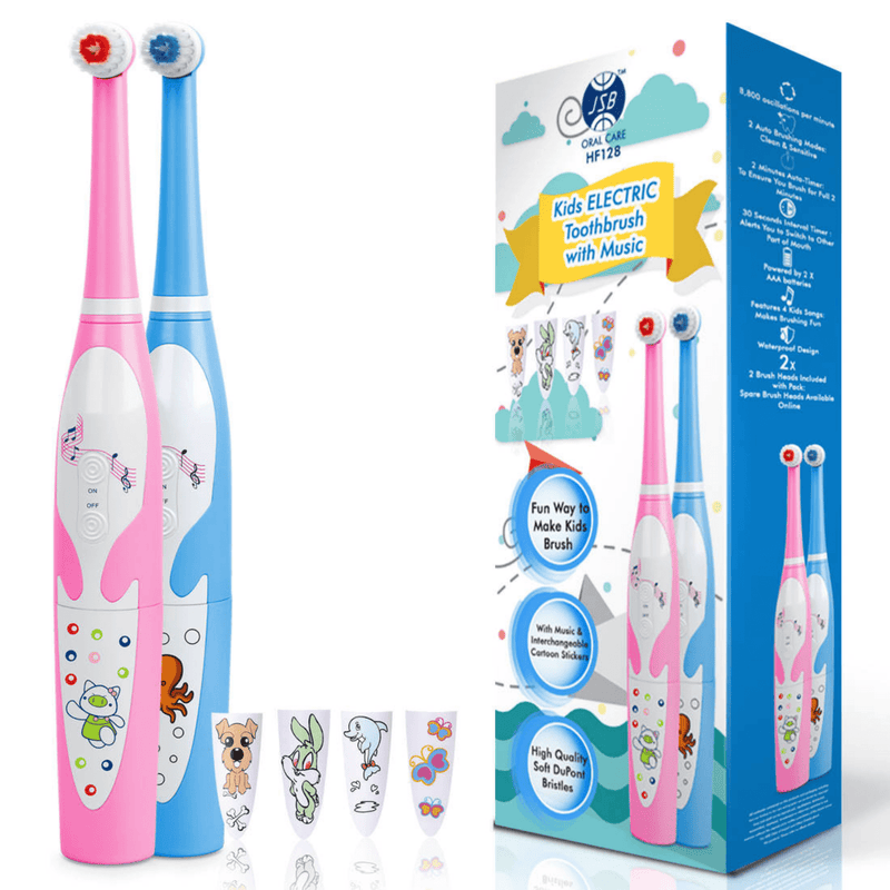 JSB HF128 Kids Electric Power Toothbrush with Music