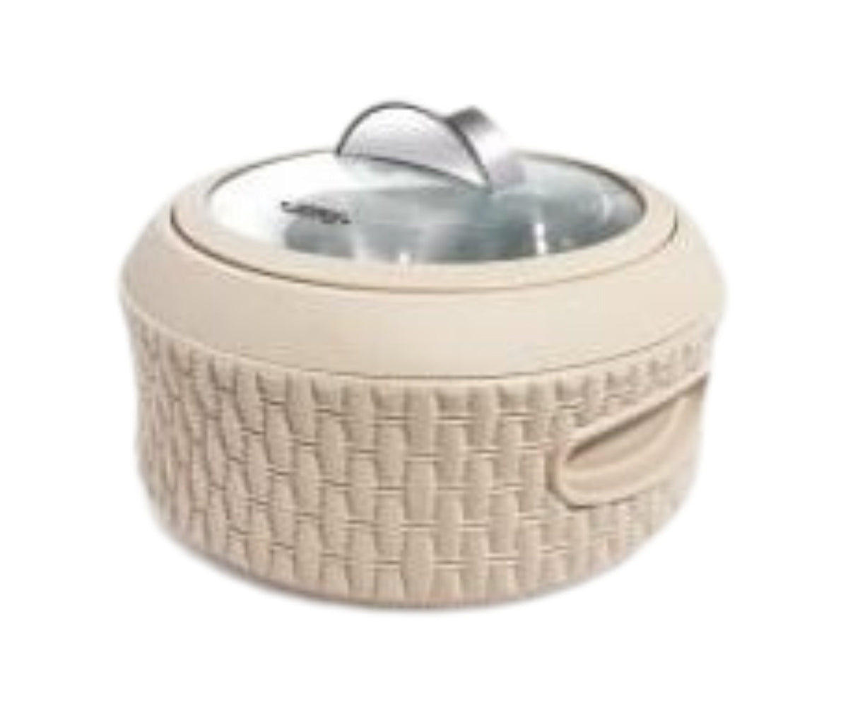Jaypee Baskerole Klass PU Insulated SS Inner Casserole | 2000ml | Beige