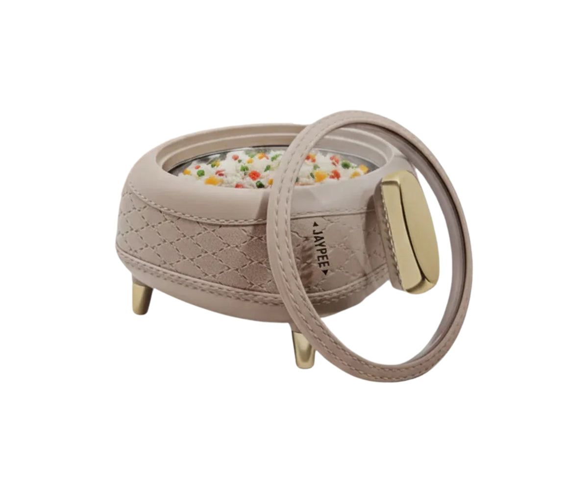 Jaypee Kingston Klass Inner Stainless Steel Casserole | 1500ml | Brown | Unique Design