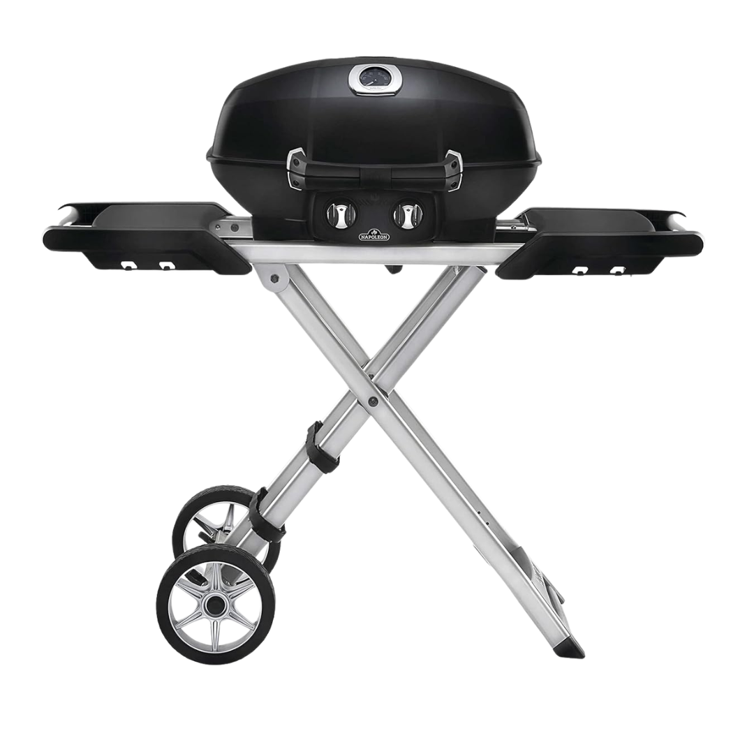 Napoleon TravelQ | PRO285X | Portable | Gas Grill | Foldable Scissor Cart | Black | 2 Burners