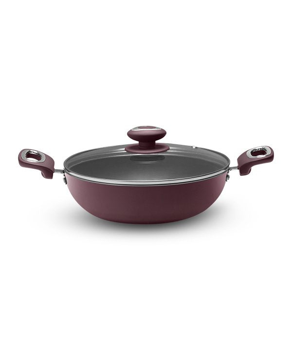 VAYA HAUTECHEF-PTFE KADAI WINTER MINT-WOOD FINISH HANDLE