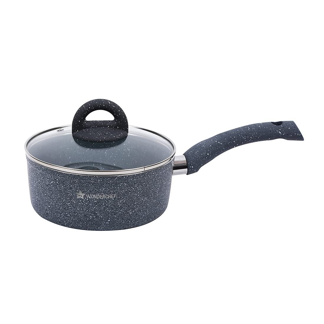 WONDERCHEF SAUCE PAN-GRANITE W/LID 180MM
