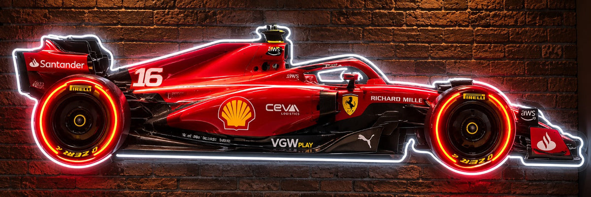 F1 Racing Car Neon Wall Sign – Red Formula 1 LED Wall Art-5