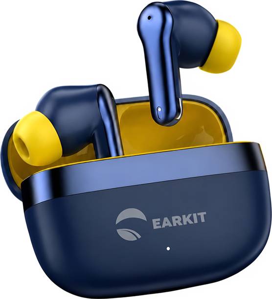 Earkit A-34 with Crisp Calling, 60H Playtime, 13mm Drivers Bassxpand Asap Charge 9 Bluetooth Gaming