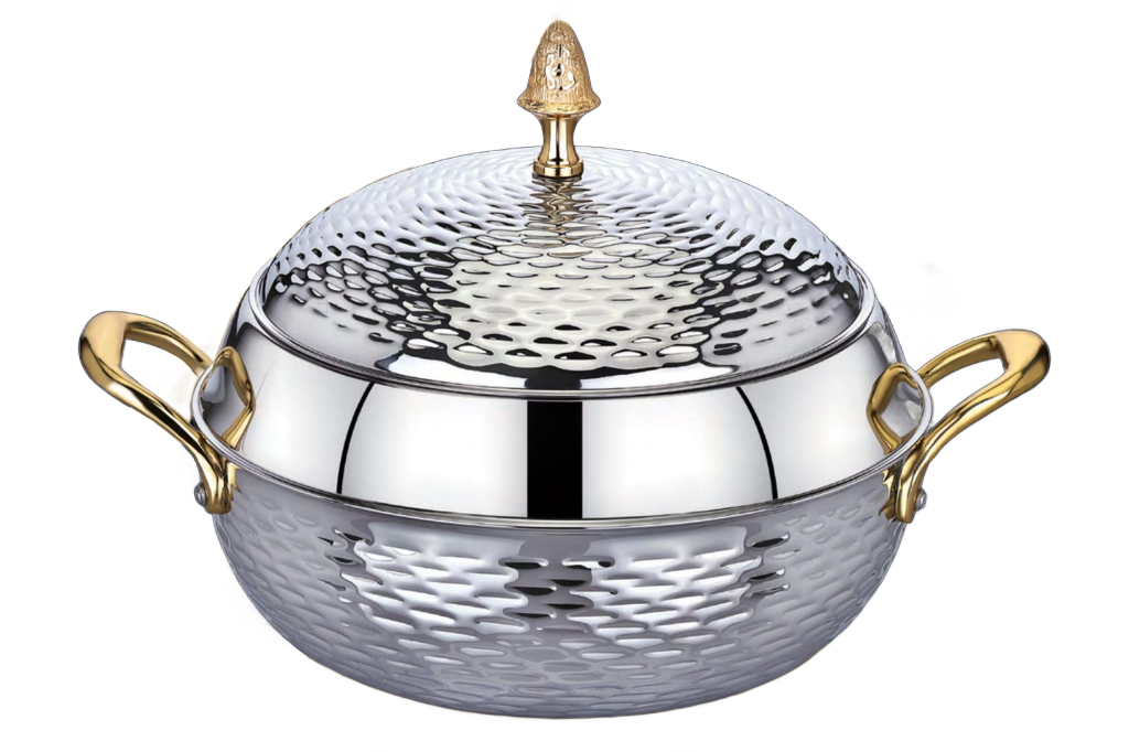 Anchor Moracco Nakshi (Gold Handles) Hot Pot | Casserole