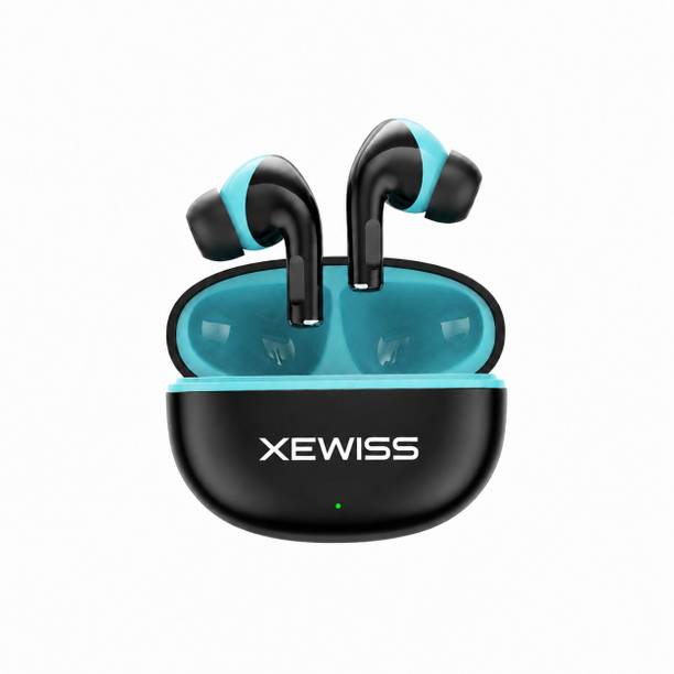 XEWISS Aurapods with AI ENC, 12.4mm Driver, 48hr Playback Ip55 45ms Low Latency 01 Bluetooth Gaming