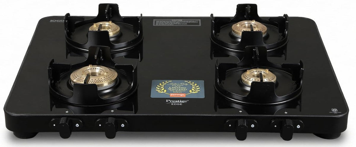 Prestige Edge Gas Stove PEBS 04 - Black