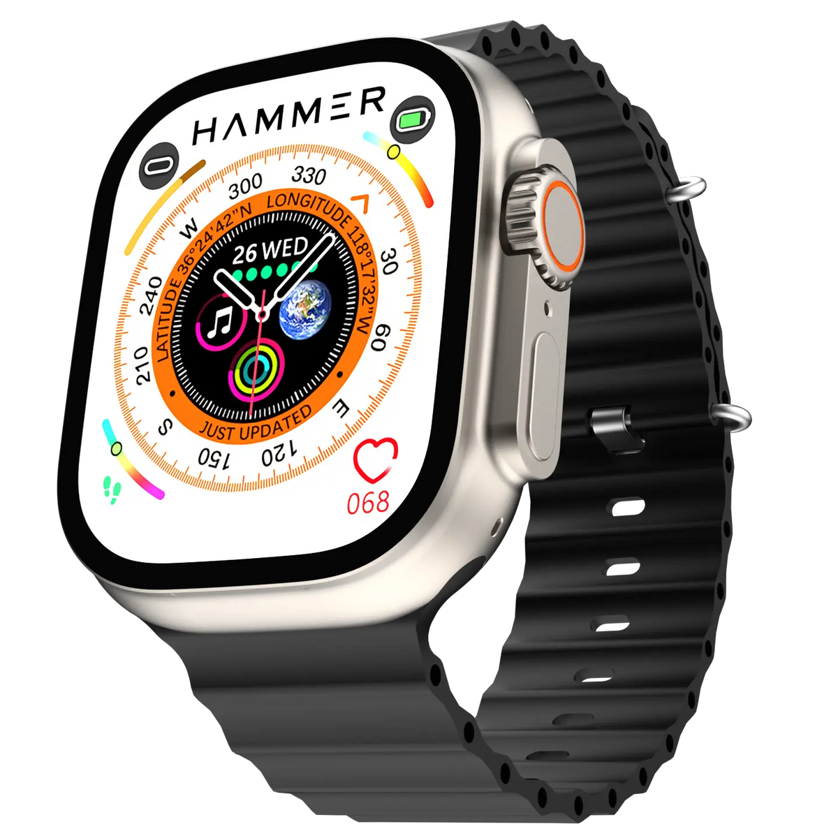 Hammer Ultra Classic with 2.01"  Largest Display Bluetooth Calling Smartwatch