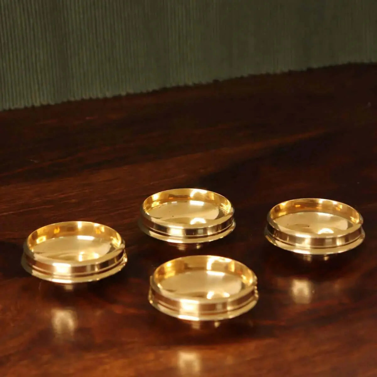 Brass Mini Decor Uruli Small - Set Of 4 | A Cherished Navratri and Diwali gift-2