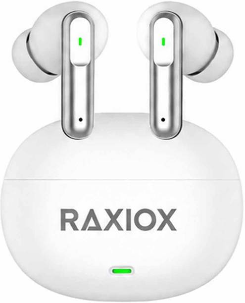 Raxiox Buds B151 with 75Hrs Payback Music, with 52bB ENC 12 2mm Drivers Ip55 W014 Bluetooth