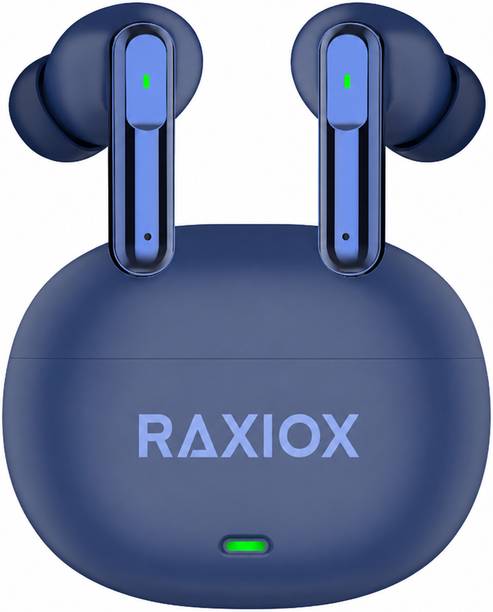 Raxiox Buds B151 with 75Hrs Payback Music, with 52bB ENC 12 2mm Drivers Ip55 Blu2 Bluetooth