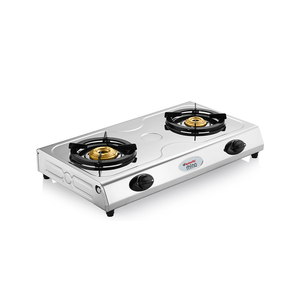 Butterfly Rhino 2 Burner Stainless Steel Gas Stove