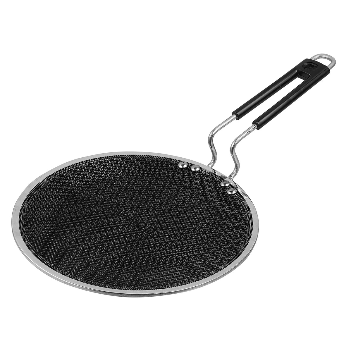 Vinod Platinum Triply Stainless Steel SAS Pro Concave Tawa - 25 Cm (Induction Friendly)