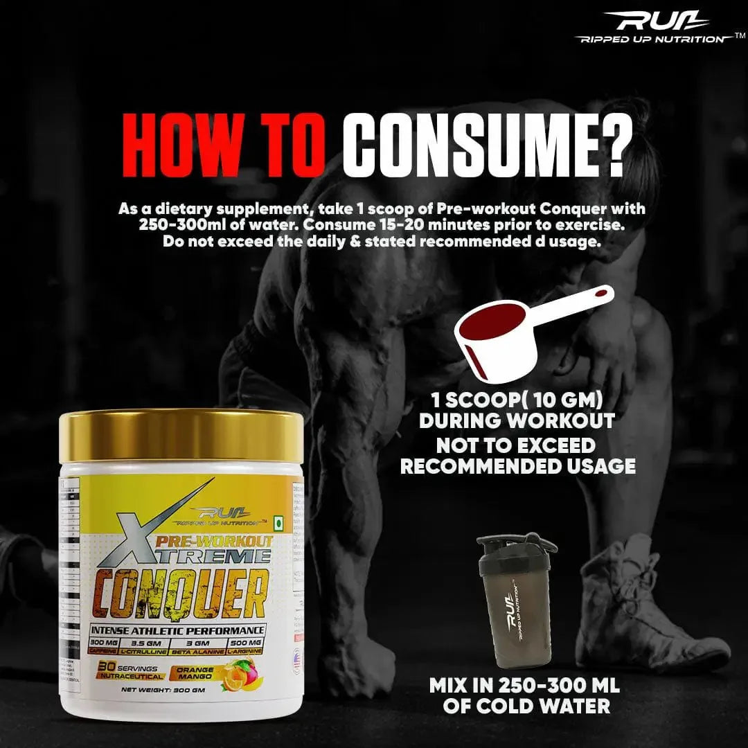 Conquer Xtreme Pre - workout - Ripped Up Nutrition