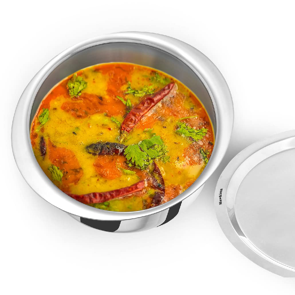 Hawkins Metro Patila, Triply Stainless Steel Tope, Induction Bhagona, Tapeli