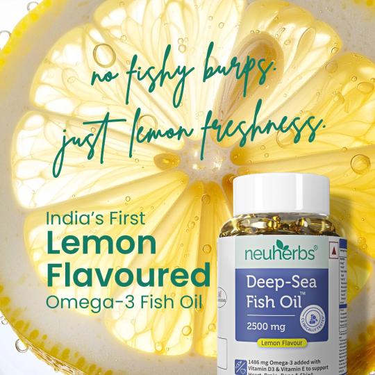 NEUHERBS GOLD DEEP SEA FISH OIL 1800 MG WITH CURCUMIN & D3 60 SOFTGEL