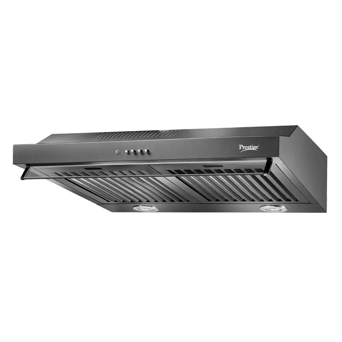 Prestige Slimline Kitchen Hood 550m3/hr Suction Power, 120W|3 Speed Controls Easy Push Button|Baffle Filter|Pyramid Desi