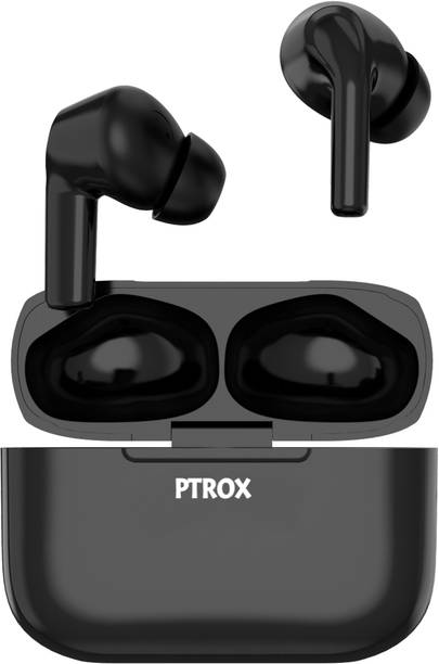 PTROX earbuds with 40 Hrs Playtime, 11mm Driver, IPX5 Unique Design N13 Bluetooth