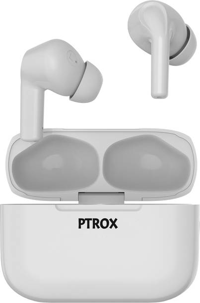 PTROX earbuds with 40 Hrs Playtime, 11mm Driver, IPX5 Unique Design N16 Bluetooth