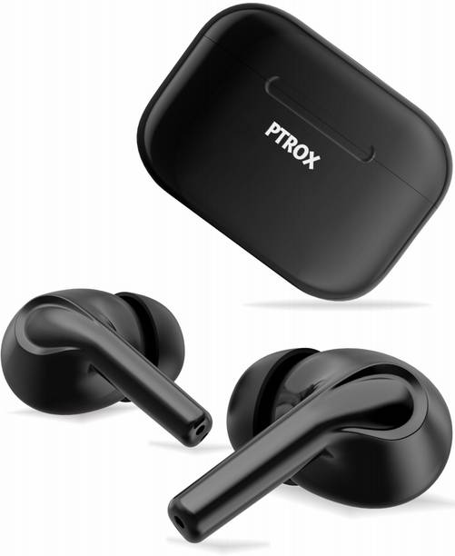 PTROX earbuds with 40 Hrs Playtime, 11mm Driver, IPX5 Unique Design N21 Bluetooth
