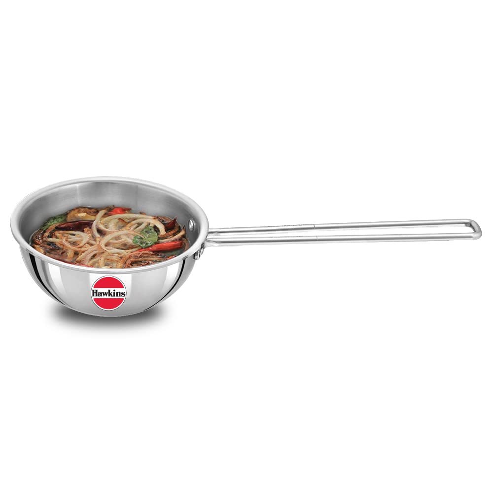 Hawkins Tadka Pan, Triply Stainless Steel Pan, Induction Pan,