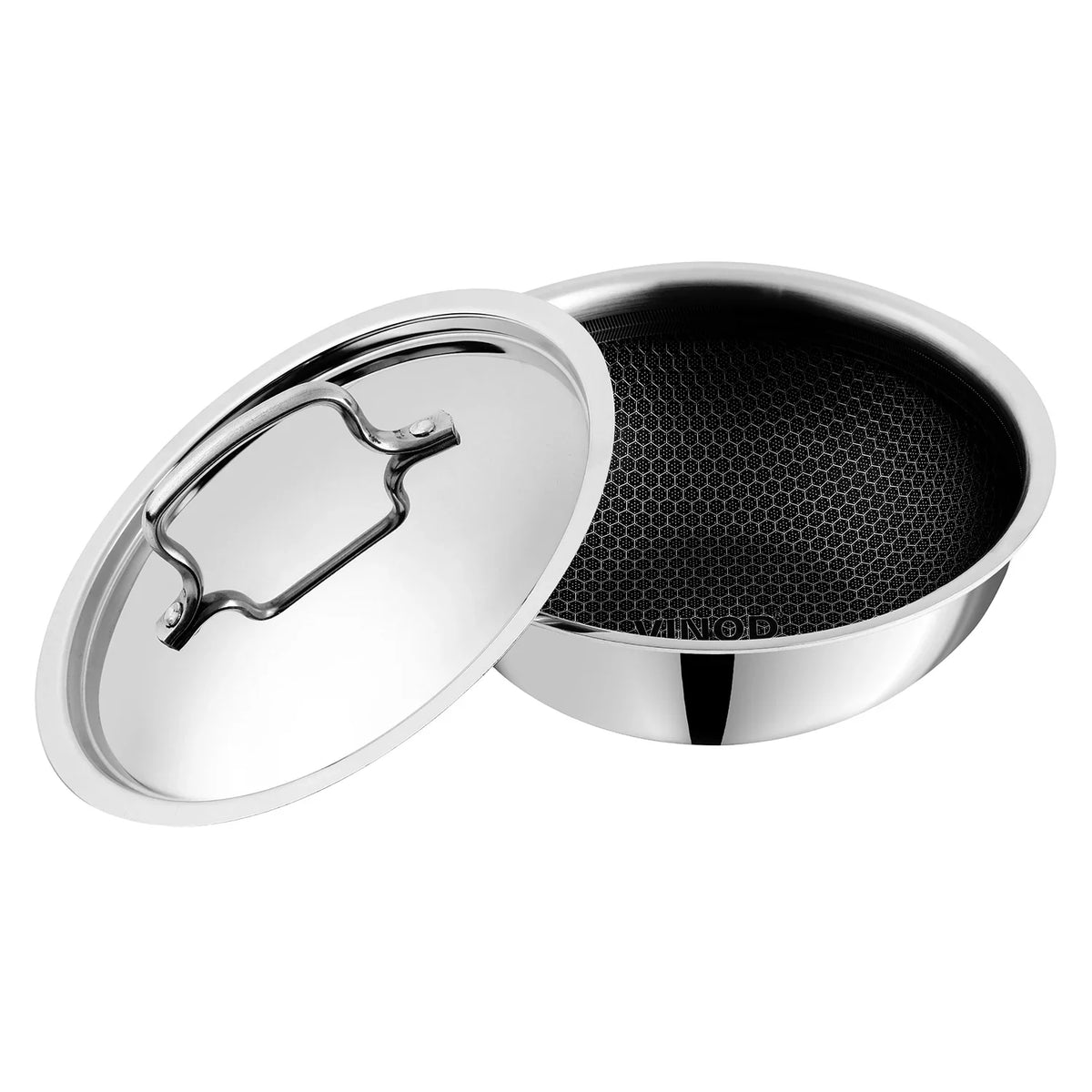 Vinod Platinum SAS Pro Extra Deep Tasla With Lid (Induction Friendly)