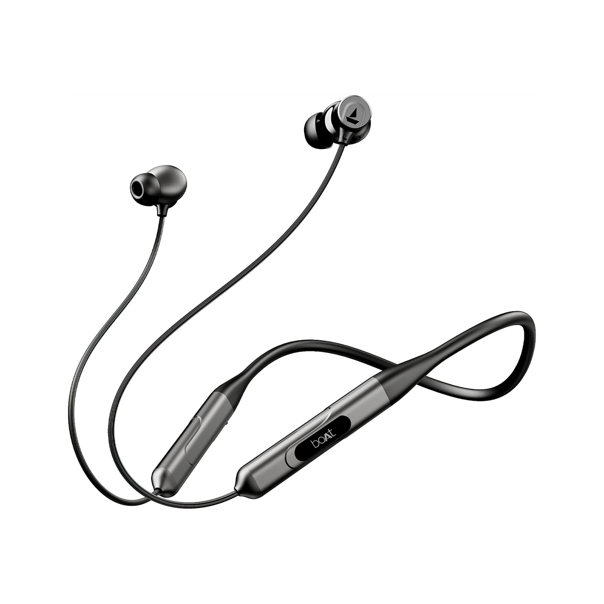 boAt Rockerz 255 ANC(32dB) w/ 100 HRS Playback,ASAP Charge,Spatial Audio,AI ENx Tech Bluetooth Headset (Raven Black, In the Ear)