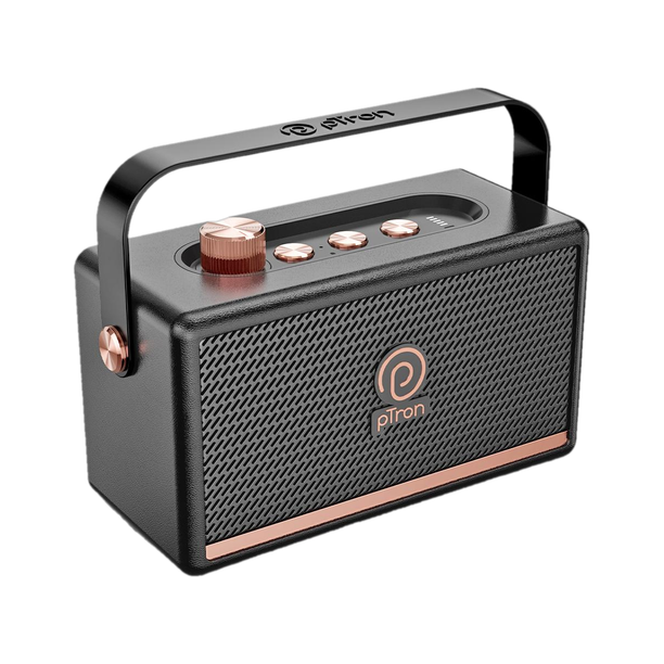 PTron Fusion Pro w/ 20W Pristine Sound,10Hrs Playtime Retro Design Bt5 3 Portable 20 W Bluetooth Speaker