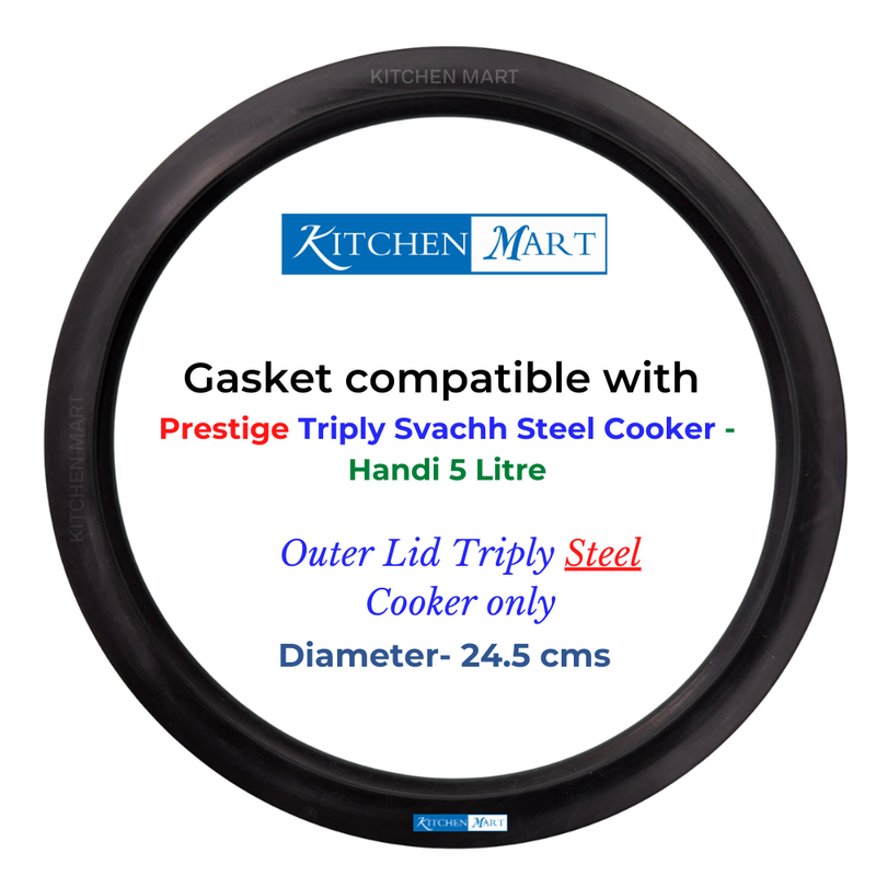 Replacement Gasket compatible with Prestige Triply Pressure cookers-5
