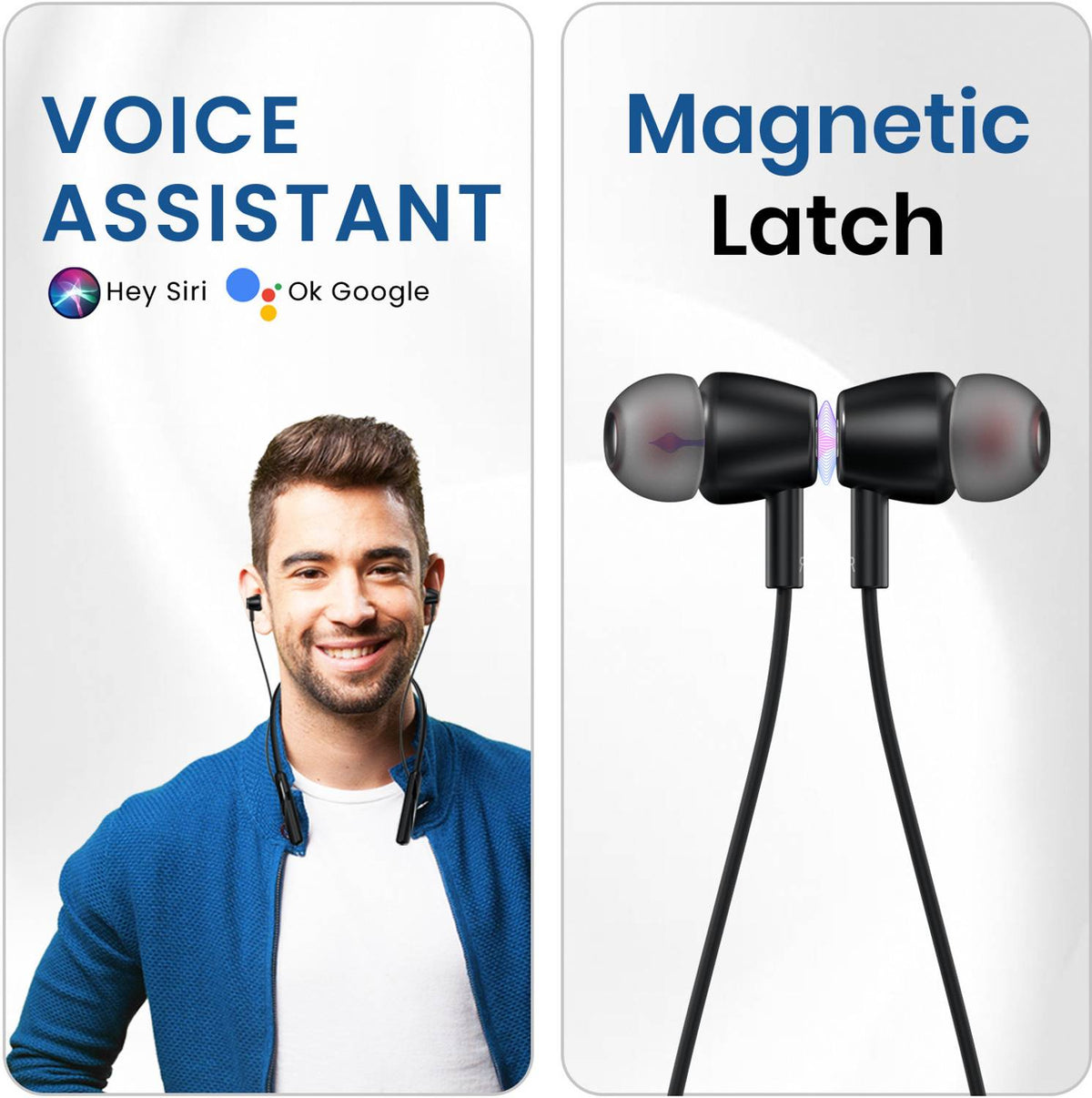Portronics Harmonics Z10 In Ear Headphone With Mic,35Hr Playtime,Type C Charging Bluetooth Headset (Black, In the Ear)