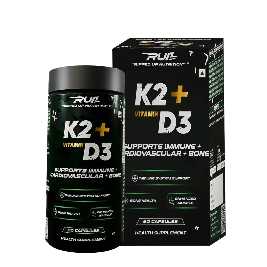 K2+ D3 (K2 - 55 MCG | D3 - 600 IU) - Ripped Up Nutrition