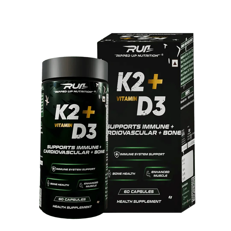 K2+ D3 (K2 - 55 MCG | D3 - 600 IU) - Ripped Up Nutrition